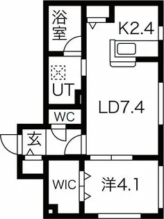Arzu Shiroishi(アルズシロイシ)【2階】の間取り