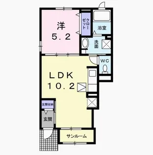 ベル エポック【1階】の間取り