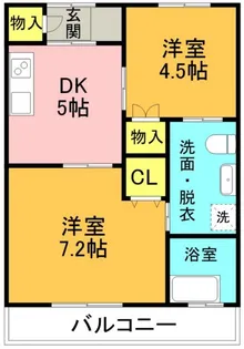 レジデンスIKOI【2階】の間取り