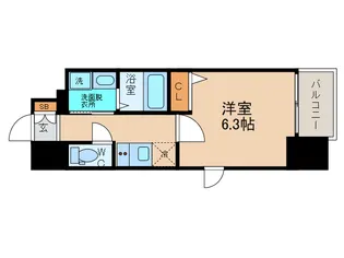 ファーストステージ心斎橋EAST【3階】の間取り