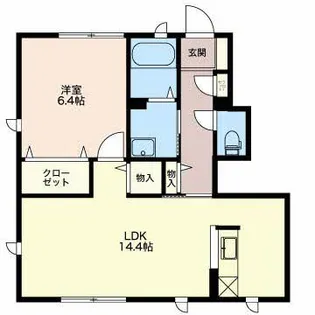 シャルマン小杉 B【1階】の間取り