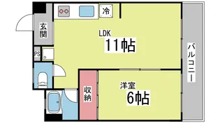 メゾン琵琶【5階】の間取り