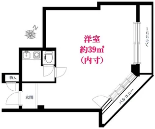 エビスマンション【6階】の間取り