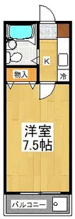 ヒルトップハイツ【1階】の間取り