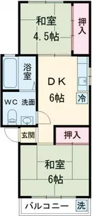 コーポカトレア【2階】の間取り