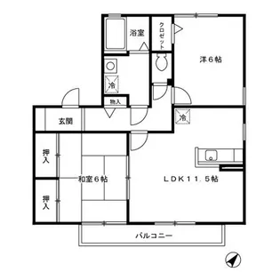 ヴェルドミール春日【2階】の間取り