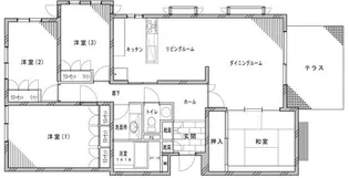 クレインヒルズ大森【1階】の間取り