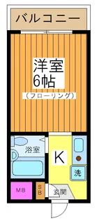 モナークマンション桜上水【1階】の間取り
