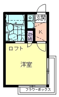 メゾンミハラI【1階】の間取り