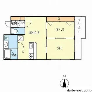 グレイス梶ヶ谷【4階】の間取り