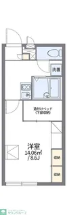 レオパレスサンセット【2階】の間取り