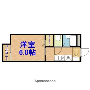 メゾンエススリーA【1階】の間取り