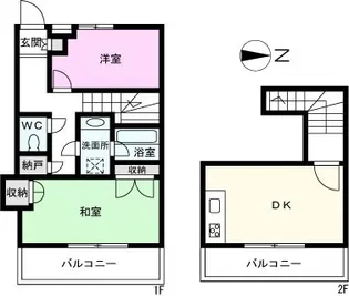 ガーデンビューハウス【1階】の間取り