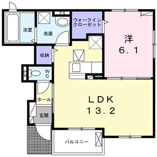 コンフォート長田II【1階】の間取り