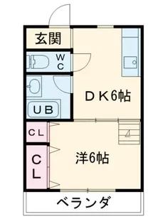 アクセスコートII【1階】の間取り