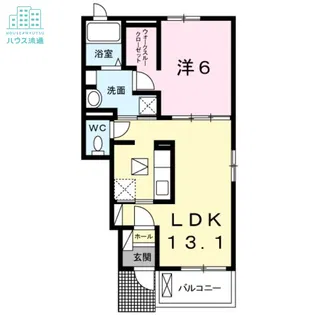 ベルローズ(川内)【1階】の間取り