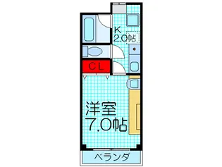ケイ・キュービック【6階】の間取り