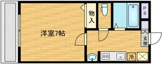 ゼルコバ宮町【3階】の間取り