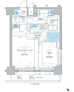 ベルシード梅島ブランシュ【5階】の間取り