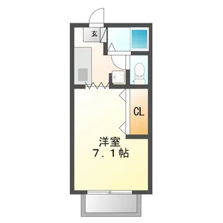 サザンクロス市寺B【2階】の間取り
