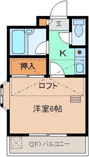 メゾン越仙【2階】の間取り