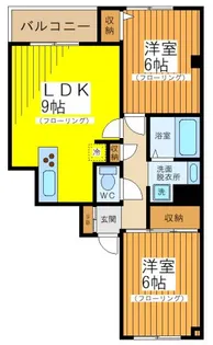 エクセル赤堤【2階】の間取り