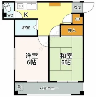 プリンスコーポNAKAJIMA【2階】の間取り