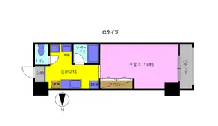明日香大分駅南【5階】の間取り