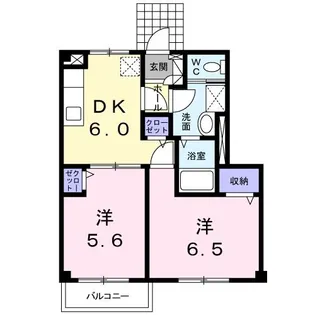大東パレス【1階】の間取り