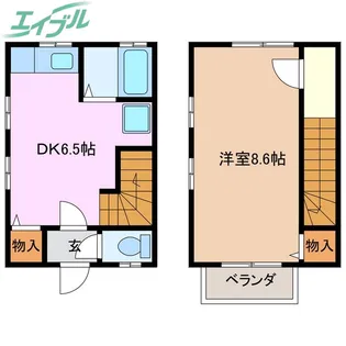 タウンエステート川島【1階】の間取り