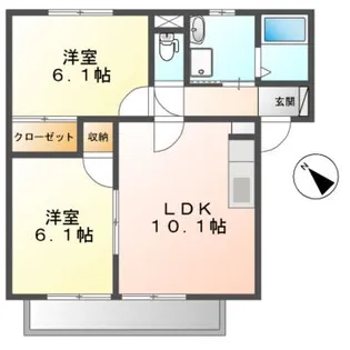 Residence COMFORT B【1階】の間取り