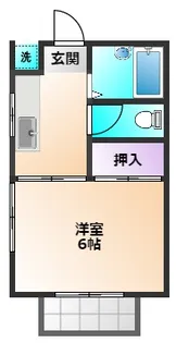 CHナガサワB【1階】の間取り