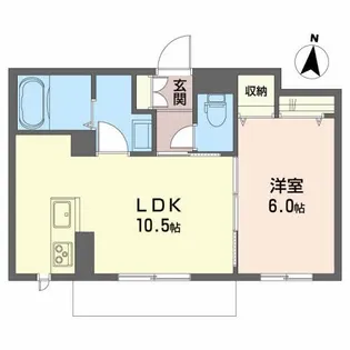 ベレオ並木【1階】の間取り