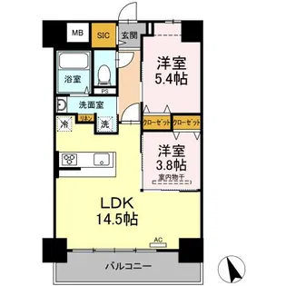 SunResidence小禄【4階】の間取り