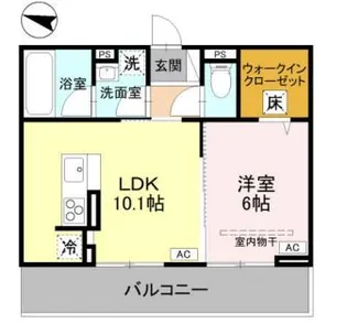 アメニティ美南東【1階】の間取り