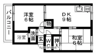 エコーハイツ藤栄【1階】の間取り
