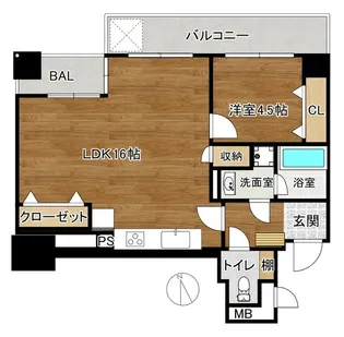 ラフィネ上大岡【2階】の間取り