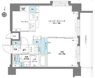 フェニックス八王子弐番館【8階】の間取り