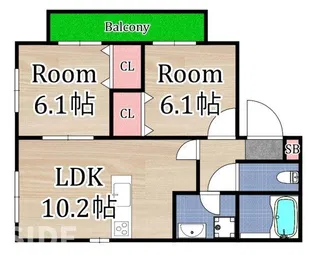 ボナール【1階】の間取り