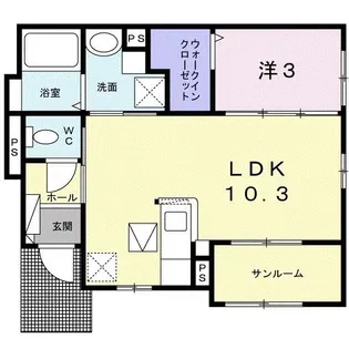 ホームタウン新田II【1階】の間取り
