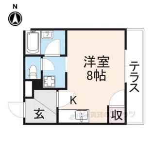 ウエストヴィラ橿原【1階】の間取り