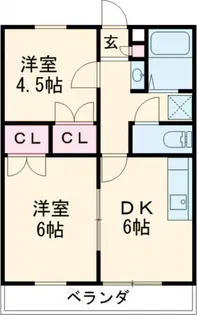 Lily Gardens 東部台【2階】の間取り