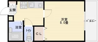 ハイツKYOYA【2階】の間取り