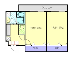 ビアンネートル【2階】の間取り