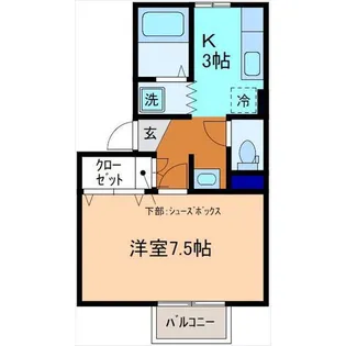 KG宮原【1階】の間取り