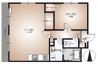 セレスティアル新居浜【5階】の間取り