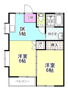 大林ハイツ【2階】の間取り