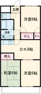 ラ・グラシューズ【4階】の間取り