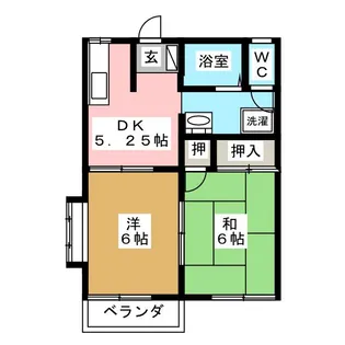 ドミールラパン【2階】の間取り