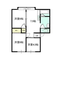 サンビレッジ四十万(S)【2階】の間取り